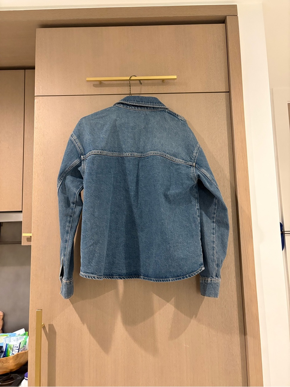 Zara - Over Shirt Classic Denim Jacket in Mediumi Blue - Picture 6 of 14